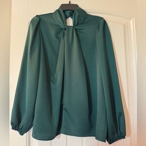 2 Hearts Dark Green Maternity Top